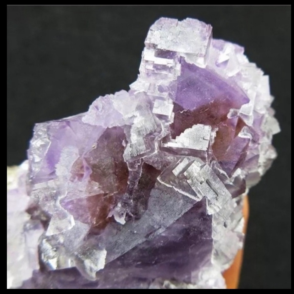 Purple Fluorite Arc Specimen Medium Ladders and Windows Crystal Gem Mineral - Picture 6 of 10
